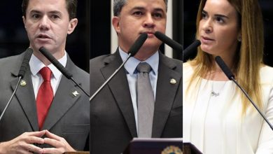 Senadores paraibanos: Veneziano Vital, Efraim Filho e Daniella Ribeiro. pec dpvat