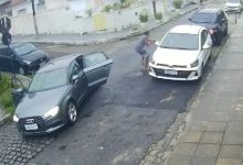 VÍDEO: bandidos aterrorizam populares e roubam carro em frente a condomínio em João Pessoa