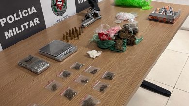 Polícia Militar prende suspeito por tráfico de drogas e porte ilegal de arma na Capital