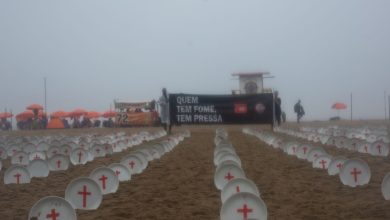 Copacabana recebe manifestações pelo fim da fome e para pressionar G20