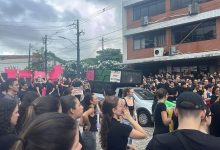 Protesto de aluno de Medicina da UFPB