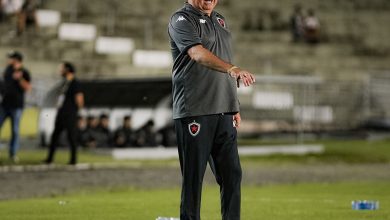 marcelo fernandes, tecnico do botafogo na beira do gramado